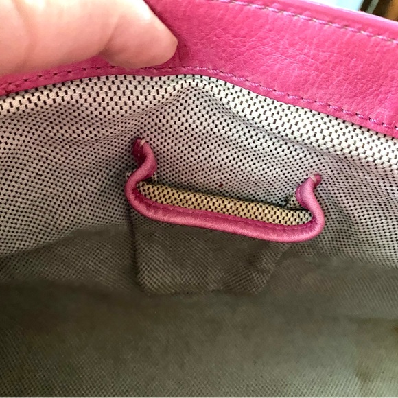 Vintage Dooney & Burke HEART Buckle Black Leather Shoulder Bag - Picture 9 of 13